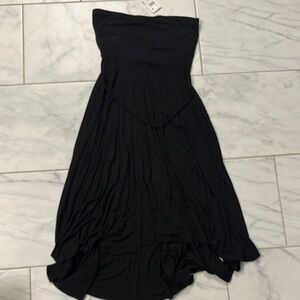 NWT Motherhood Maternity Elegant Black Strapless Dress size medium